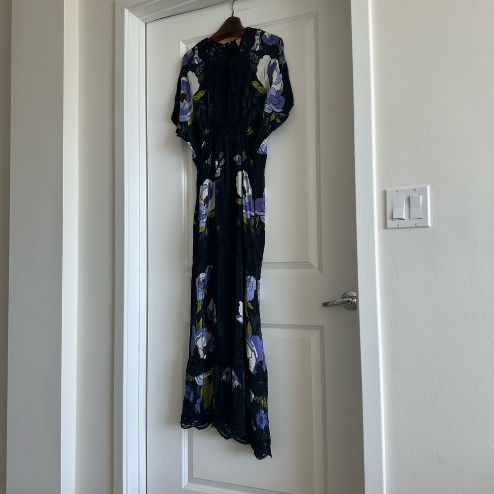 Farm Rio Black Soft Garden Lace Maxi Dress - Picture 6 of 10